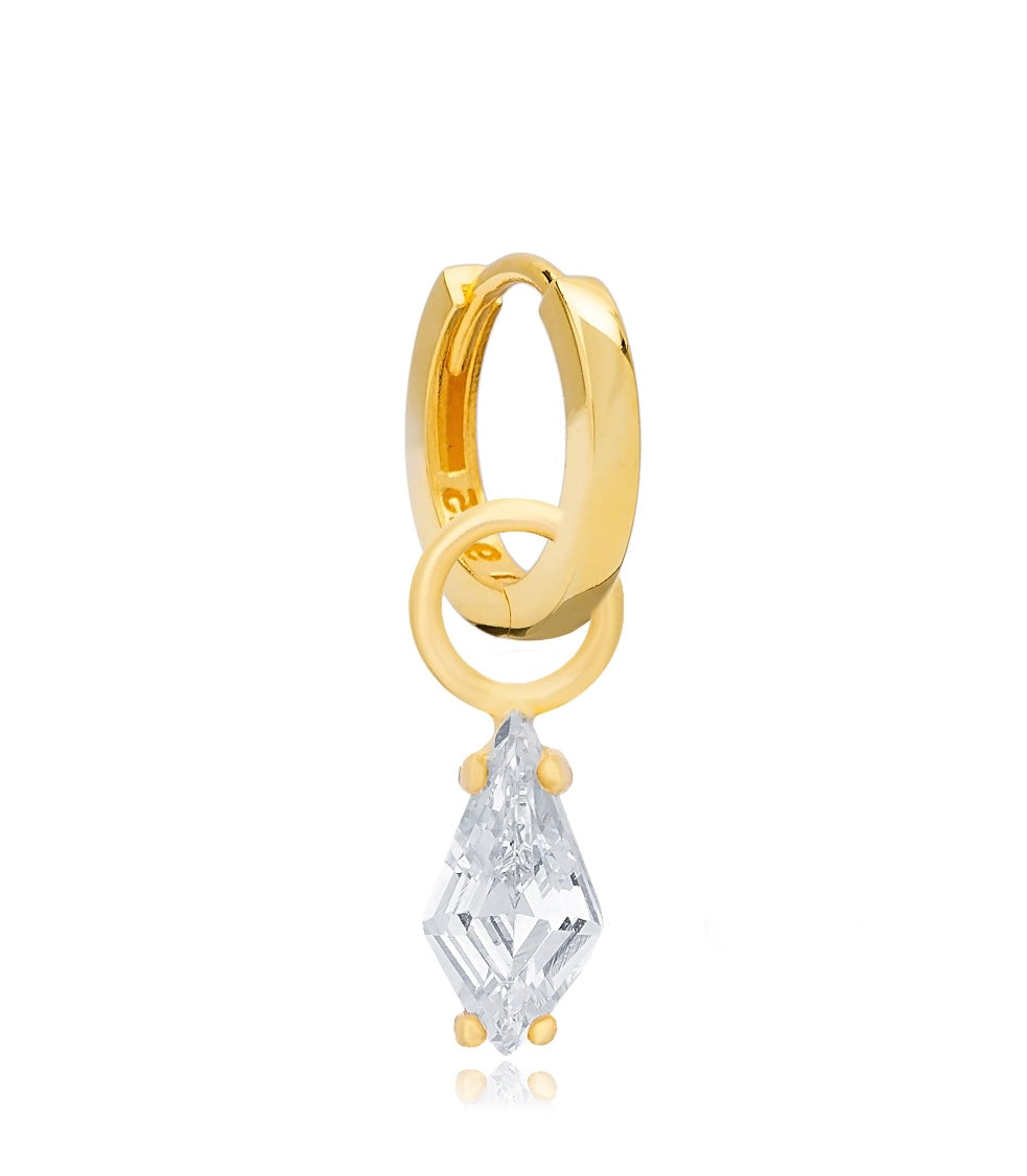 Marquise Charm Hoop