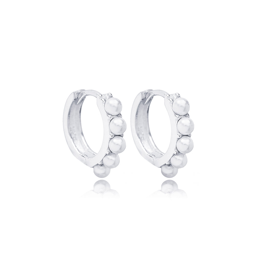 Chloe Pearl Hoops