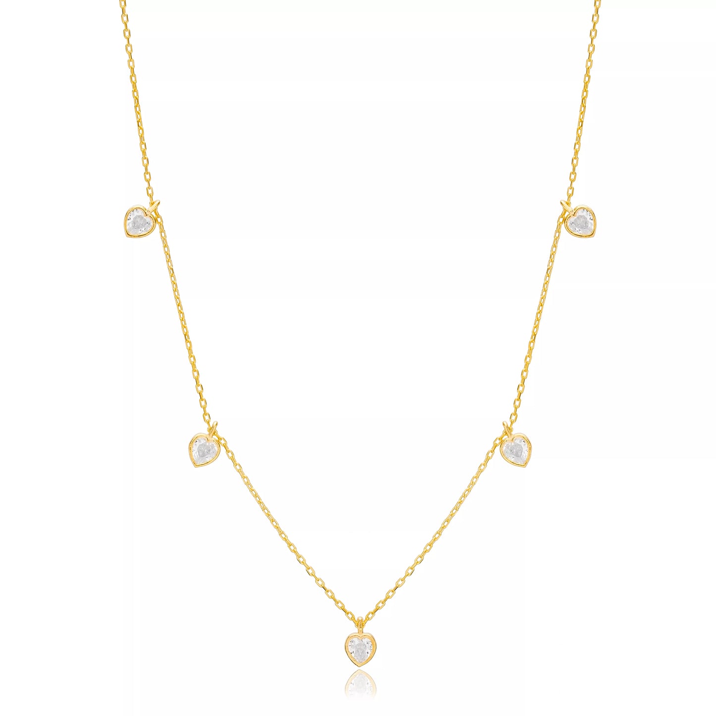 Heart Charm Shaker Necklace