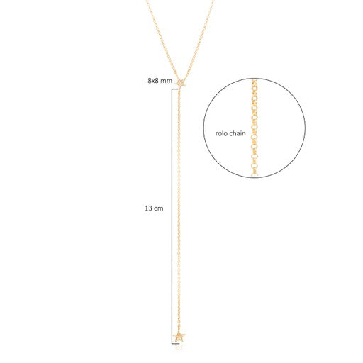 Lariat Stella Star Necklace