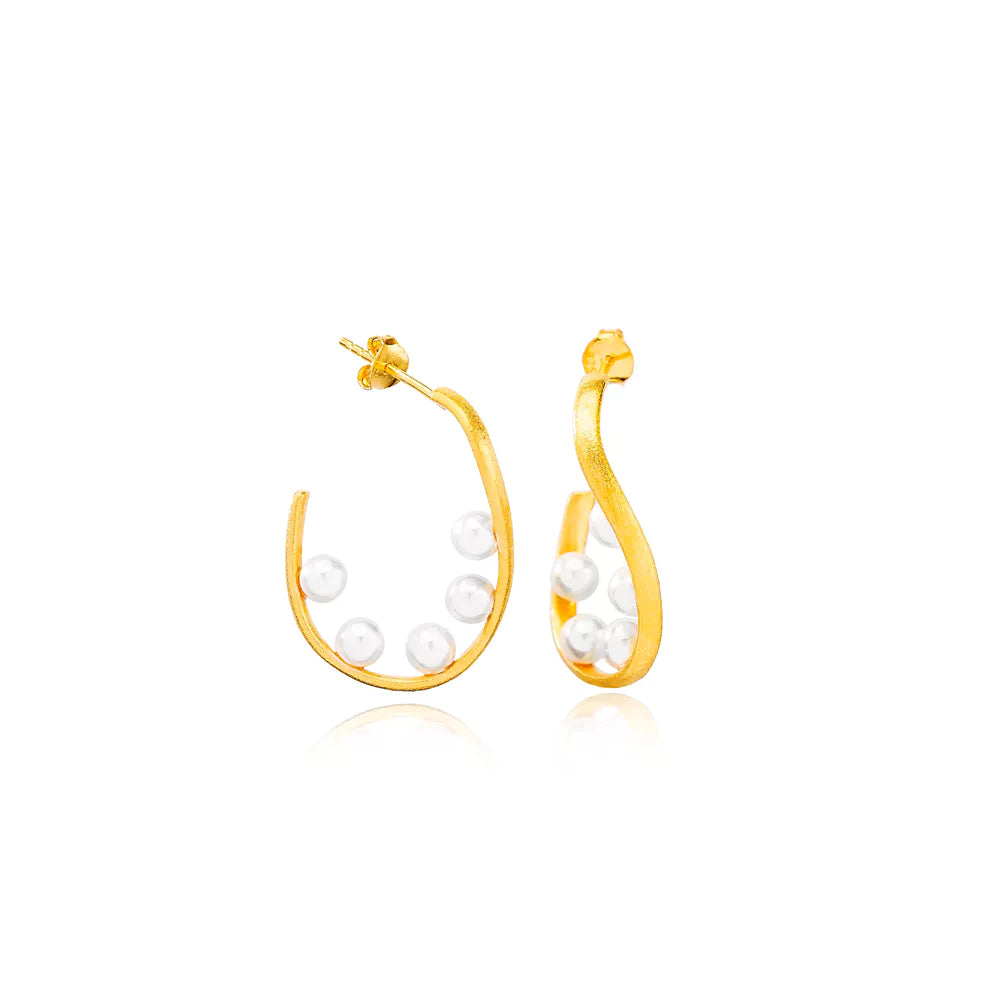 Harmonia Pearl Hoops