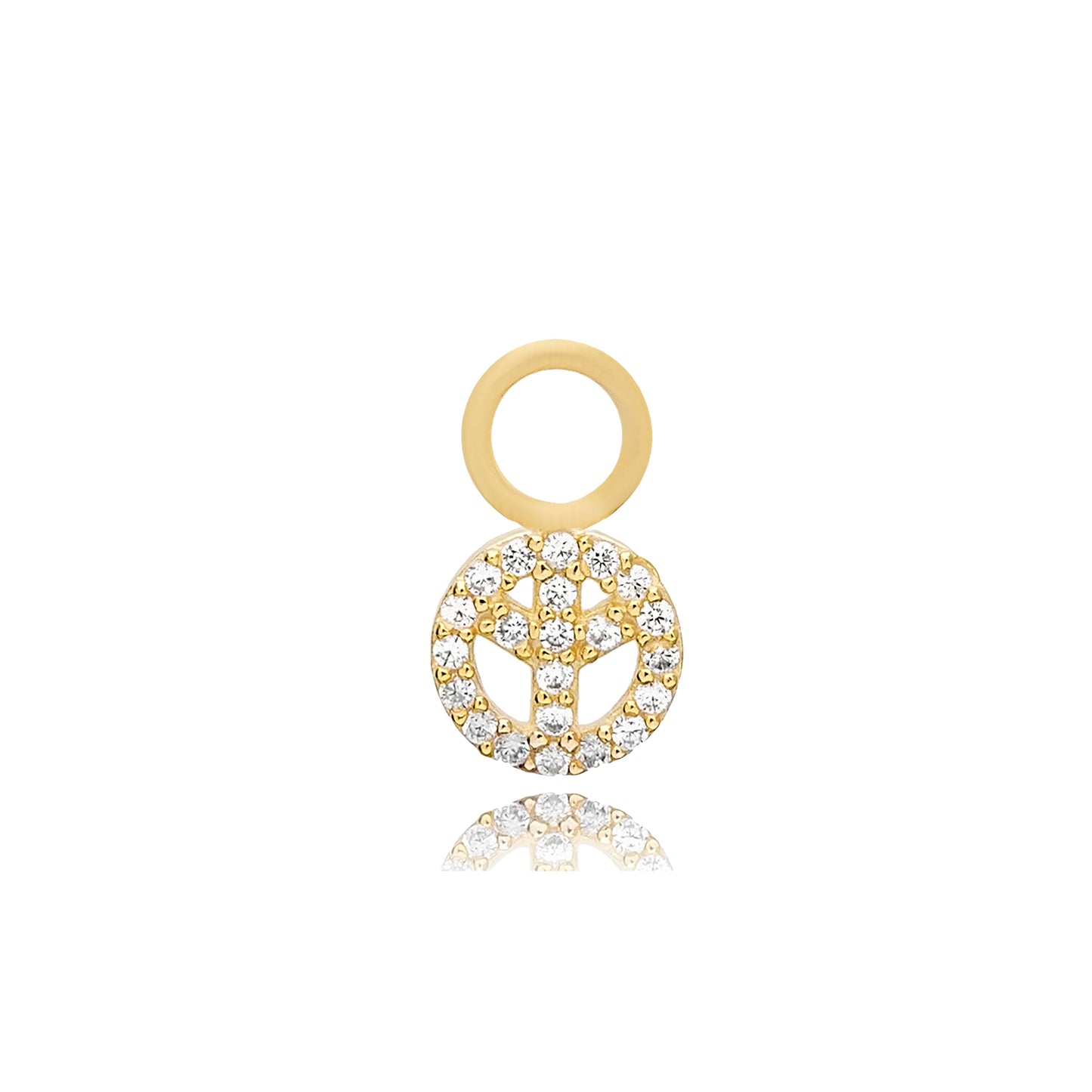 Peace Charm Hoop
