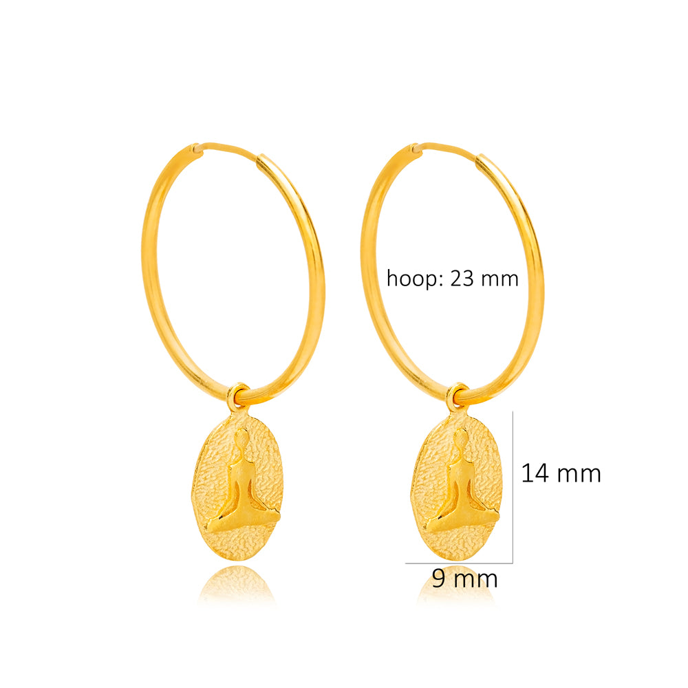 Awareness Gold Hoops