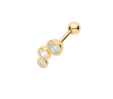 Scarlett 9ct Gold Cartilage Stud Earring