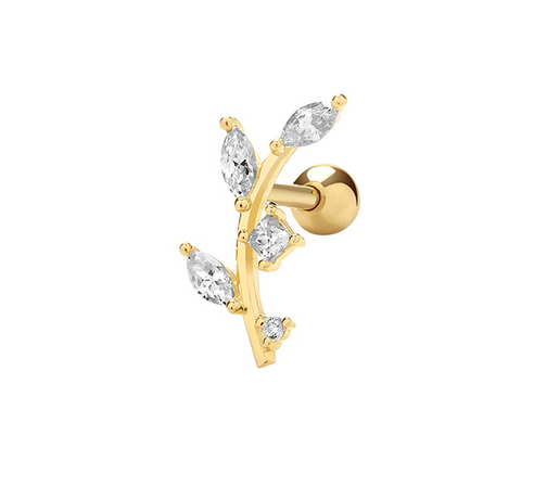 Lila 9ct Gold Cartilage Stud Gold Earring