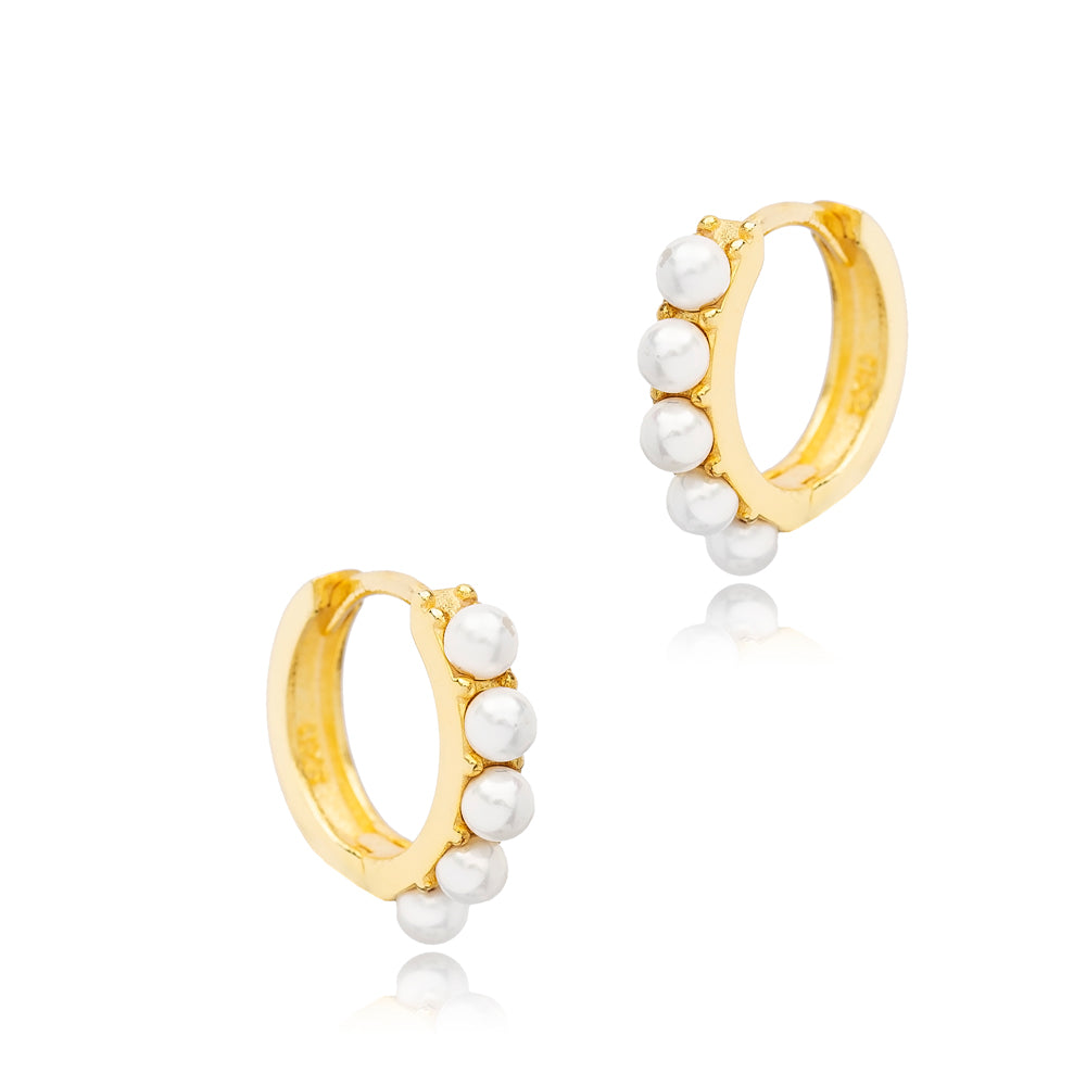 Chloe Pearl Hoops