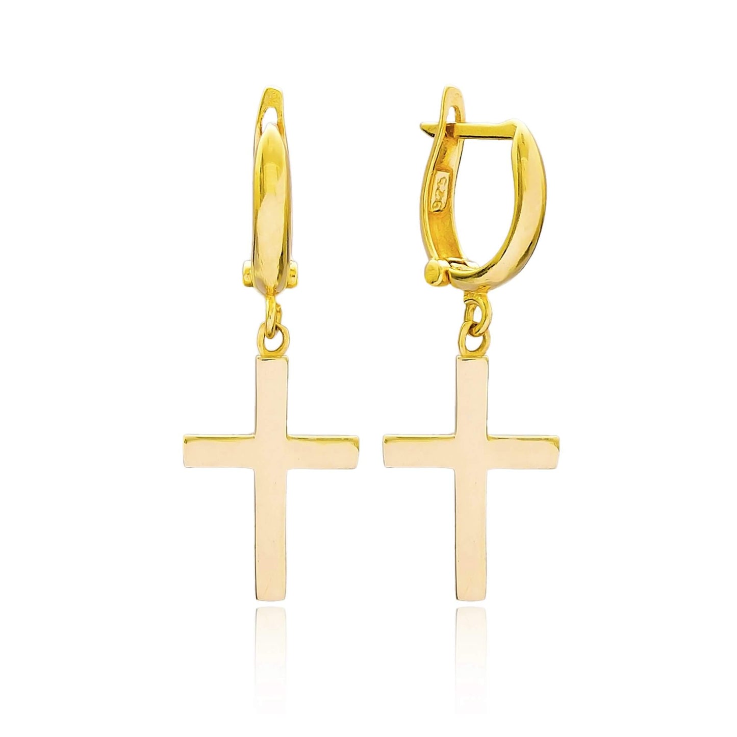 Suzie Cross Hoop Earrings