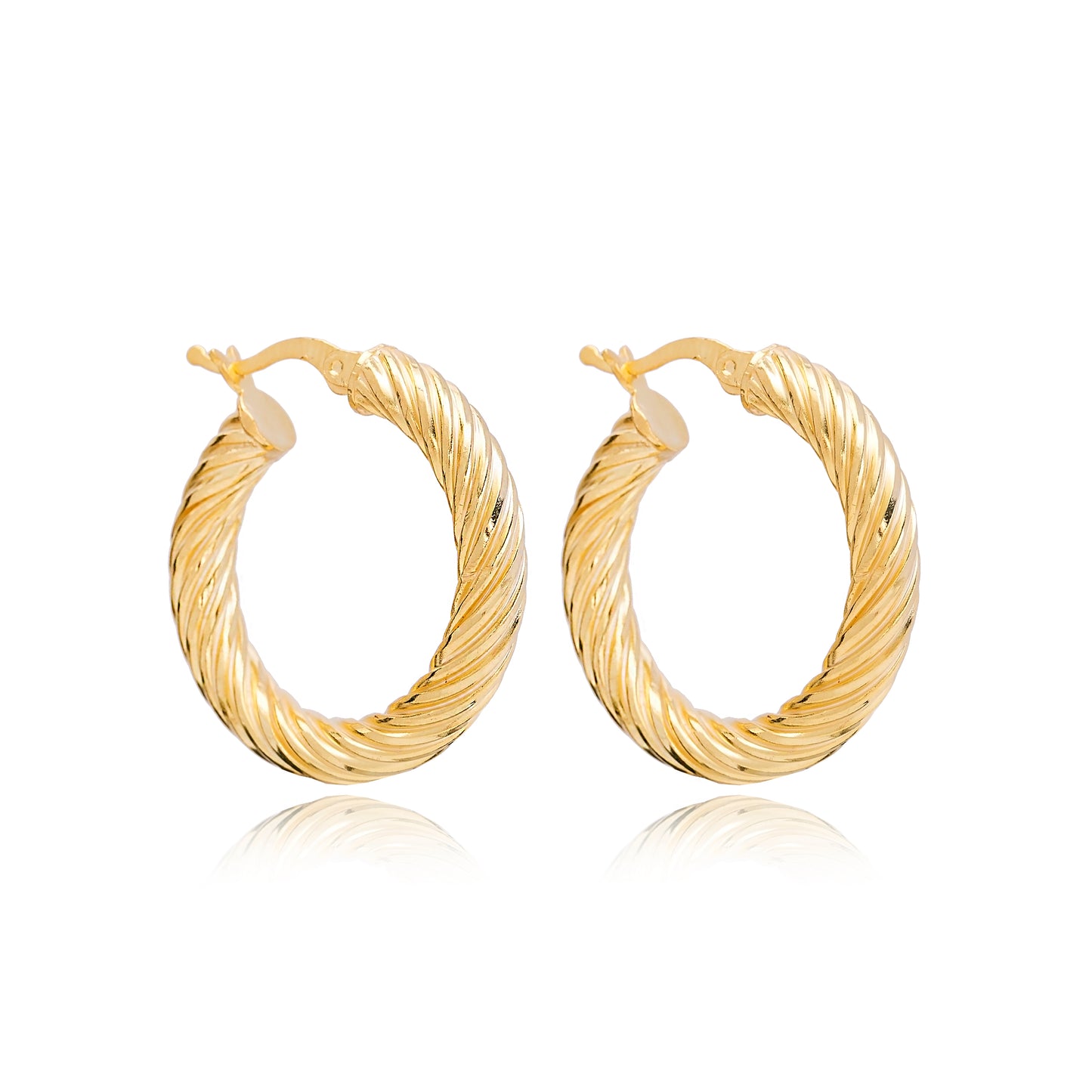 Flora Gold Hoops