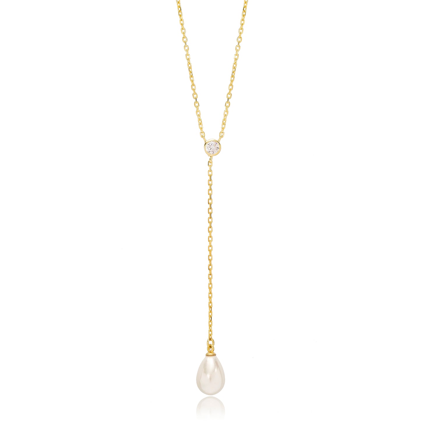 Lariat Pearl Necklace