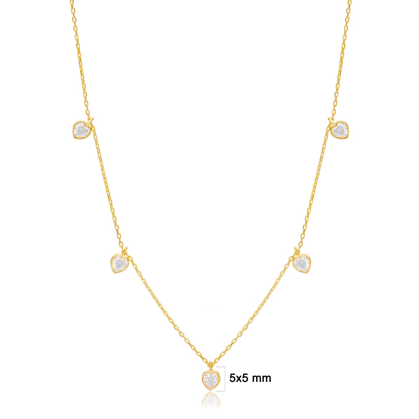 Heart Charm Shaker Necklace