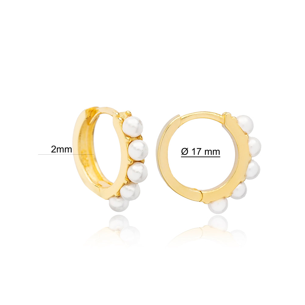 Chloe Pearl Hoops