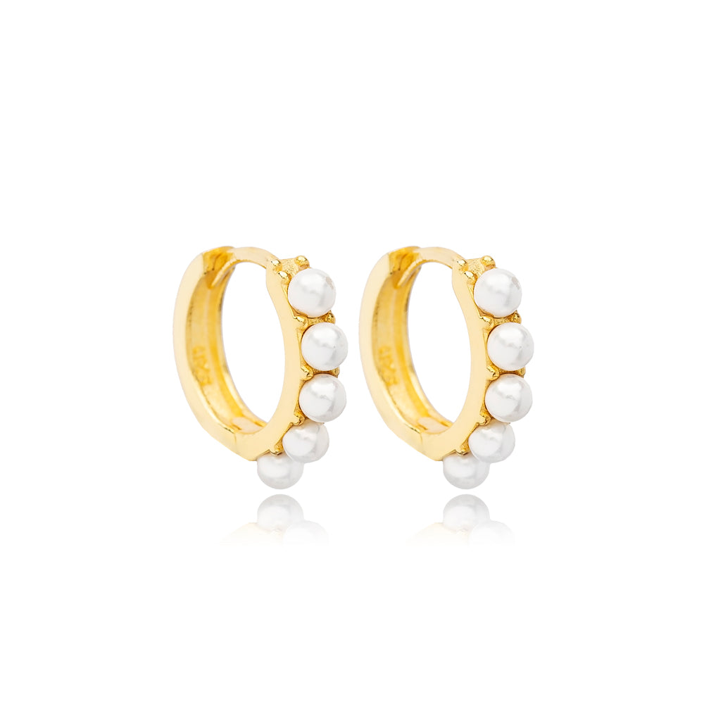 Chloe Pearl Hoops