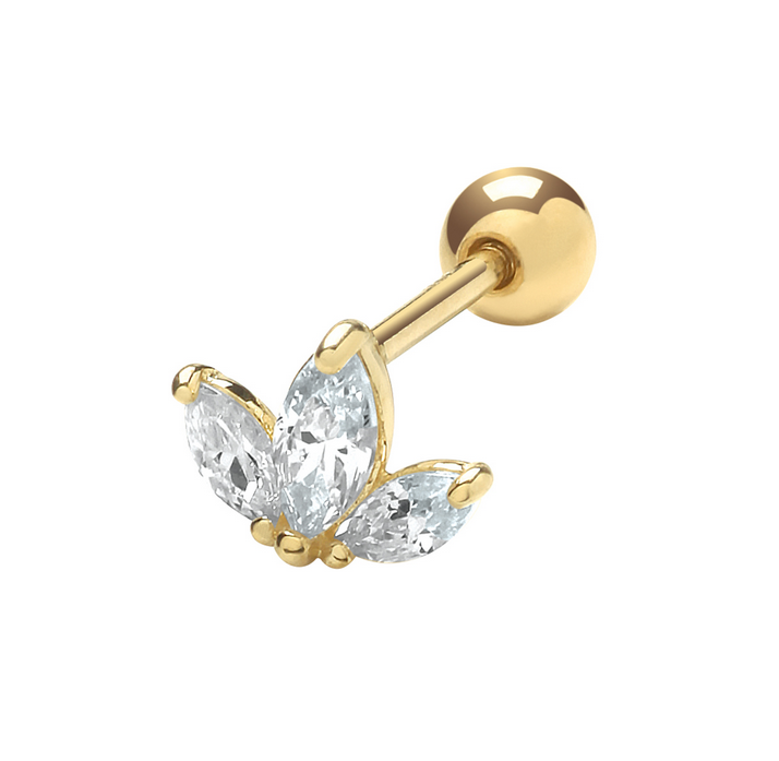 Fleur Cartilage Stud Earring