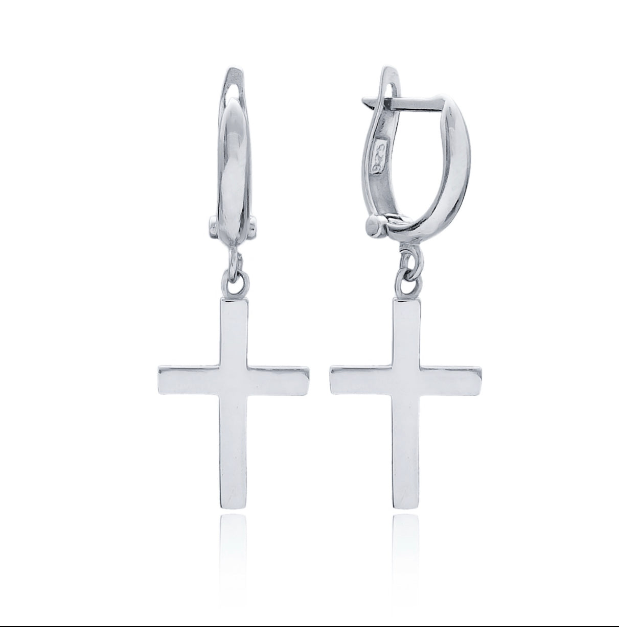 Suzie Cross Hoop Earrings