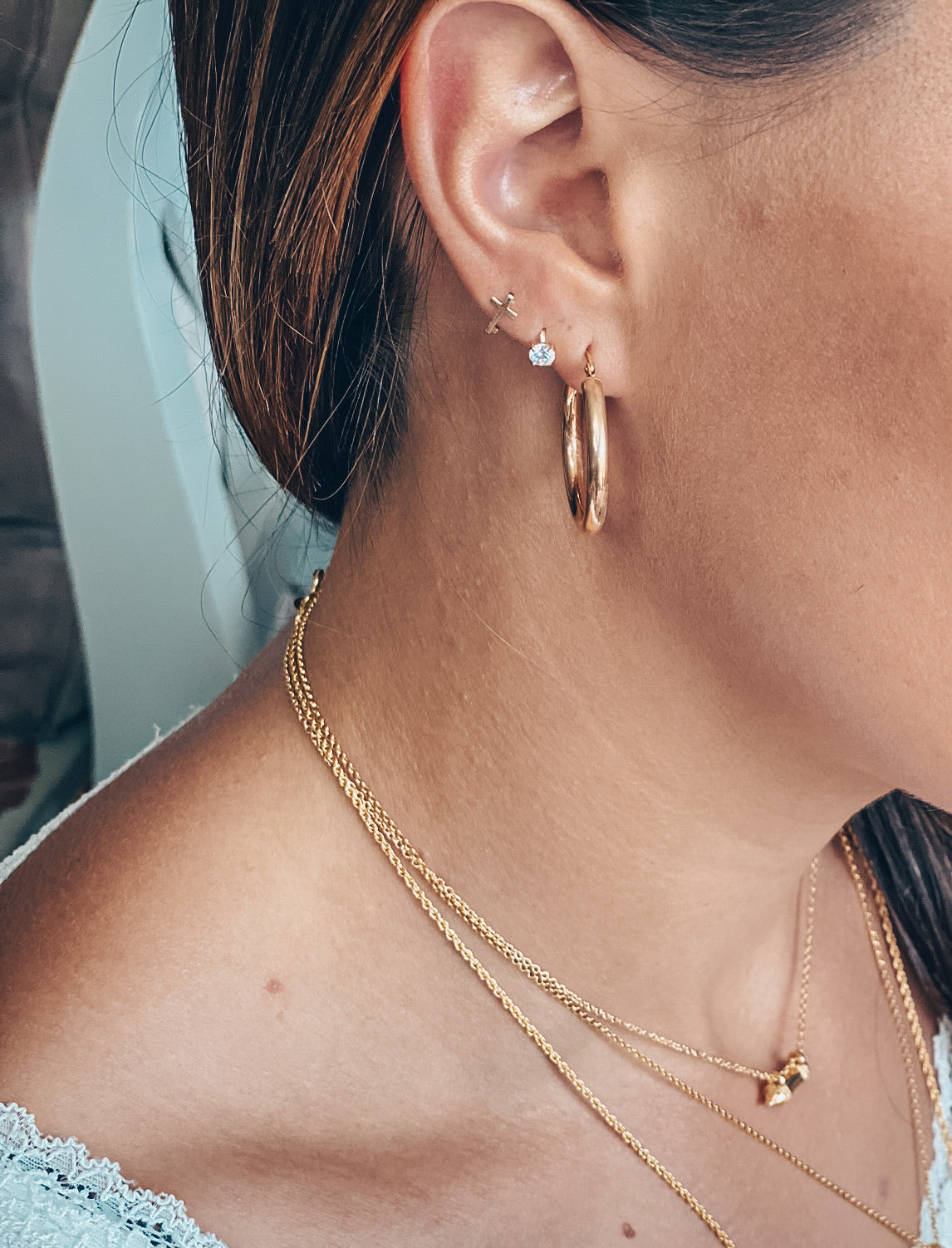 Maeve 9ct Gold Cartilage Hoop Earring