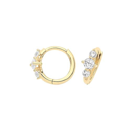 Nova 9ct Solid Gold Mini Hoops