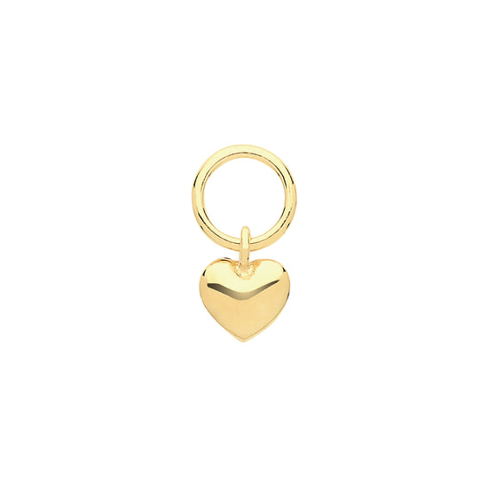 Heart Charm- 9ct Yellow Gold