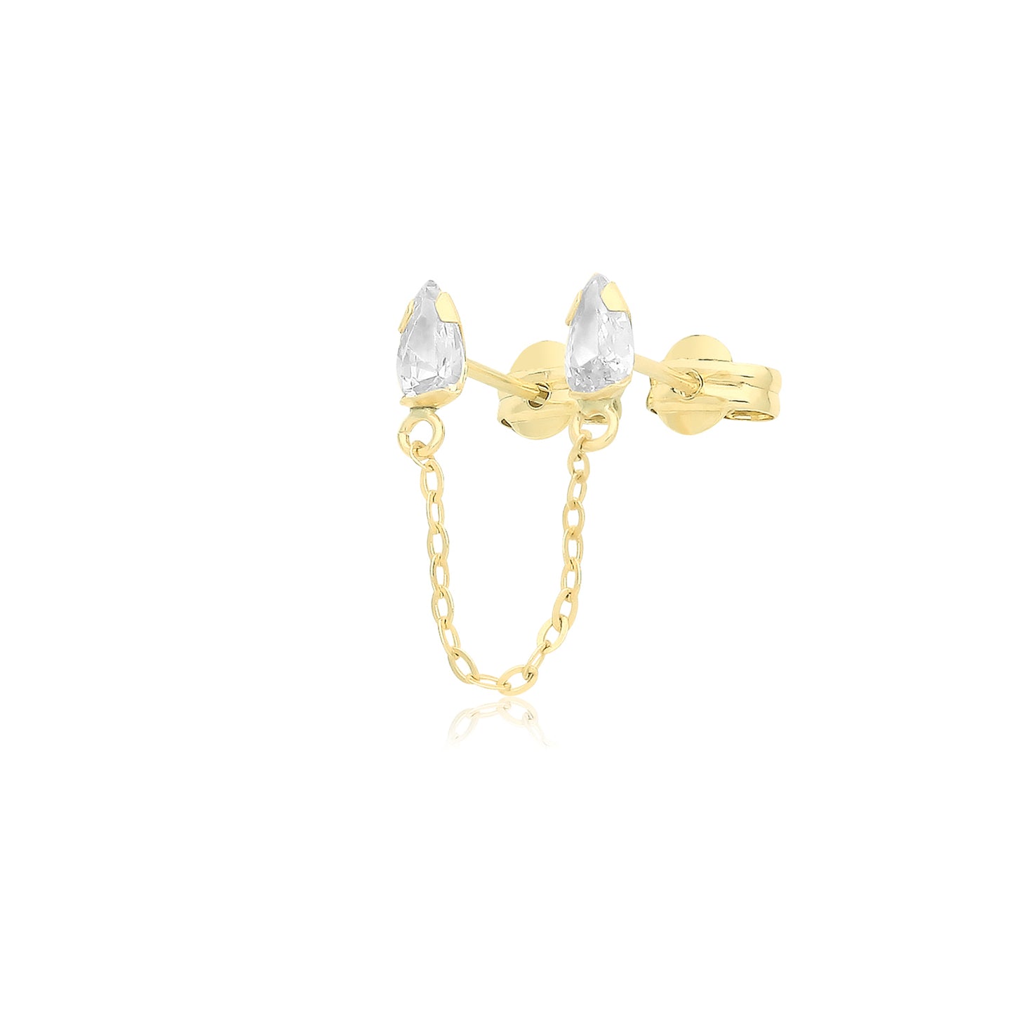 Calliope Chain Studs 9ct Gold