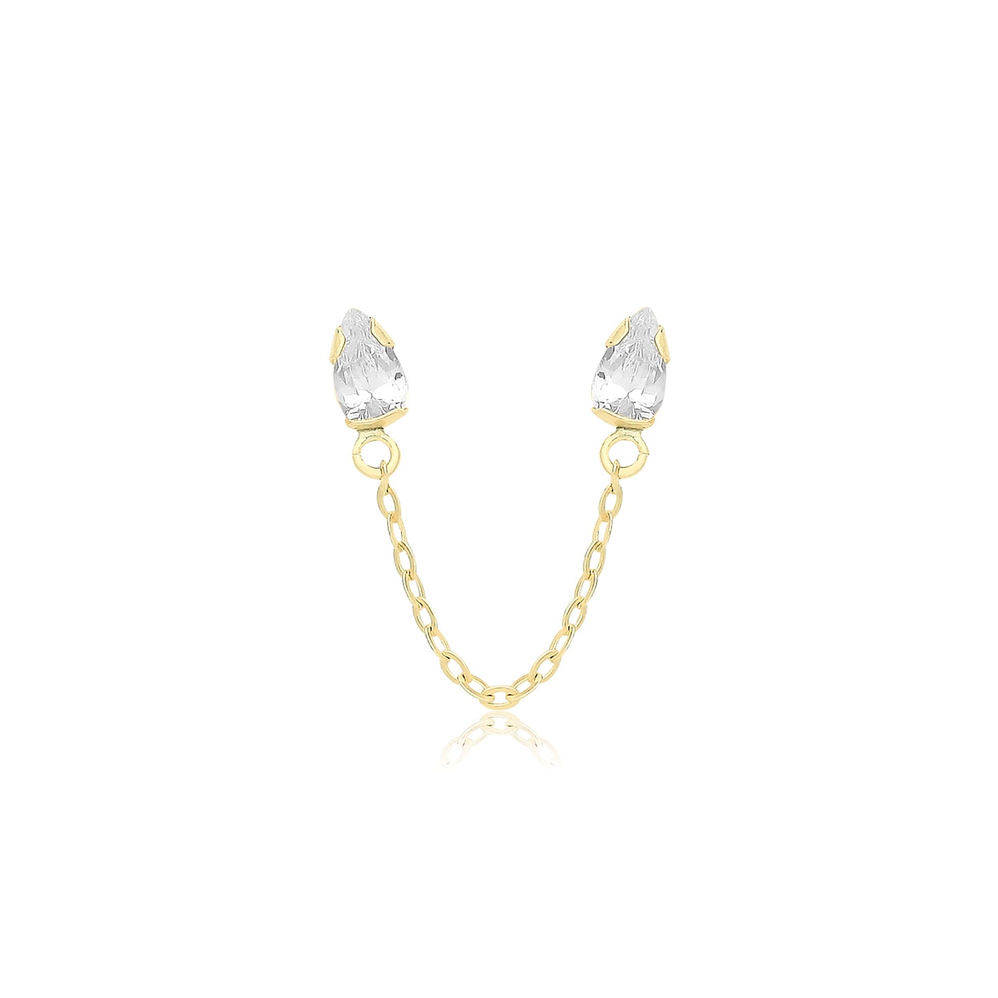 Calliope Chain Studs 9ct Gold