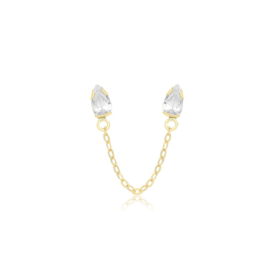 Calliope Chain Studs 9ct Gold