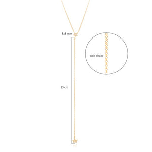 
            
                Load image into Gallery viewer, Lariat Stella Star Necklace
            
        