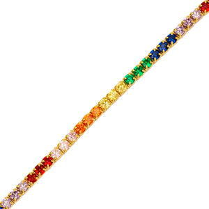 
            
                Load image into Gallery viewer, Rainbow Tennis Bracelet
            
        