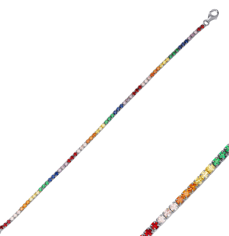 
            
                Load image into Gallery viewer, Rainbow Tennis Bracelet
            
        