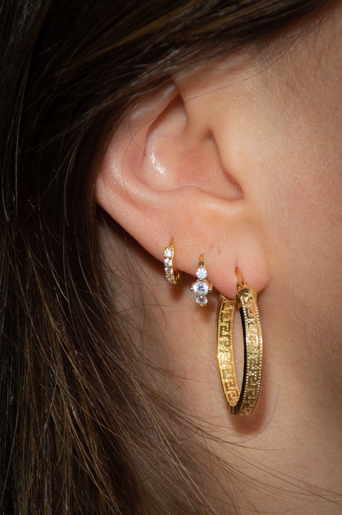 Hebe Gold Hoop Earrings