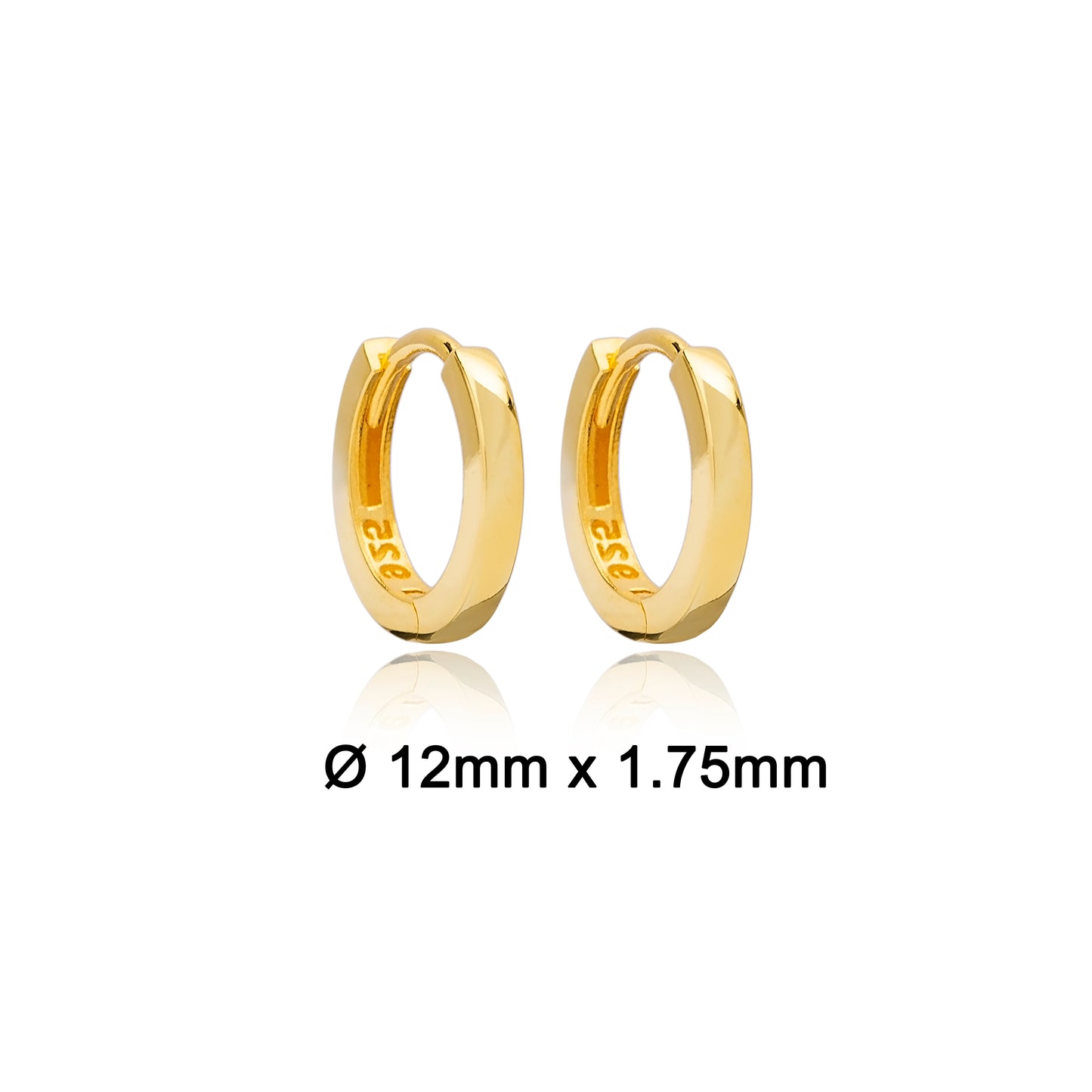 Marquise Charm Hoops