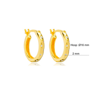 Cassiopeia Gold Small Hoops