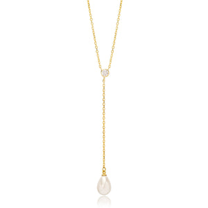 
            
                Load image into Gallery viewer, Lariat Pearl Necklace
            
        