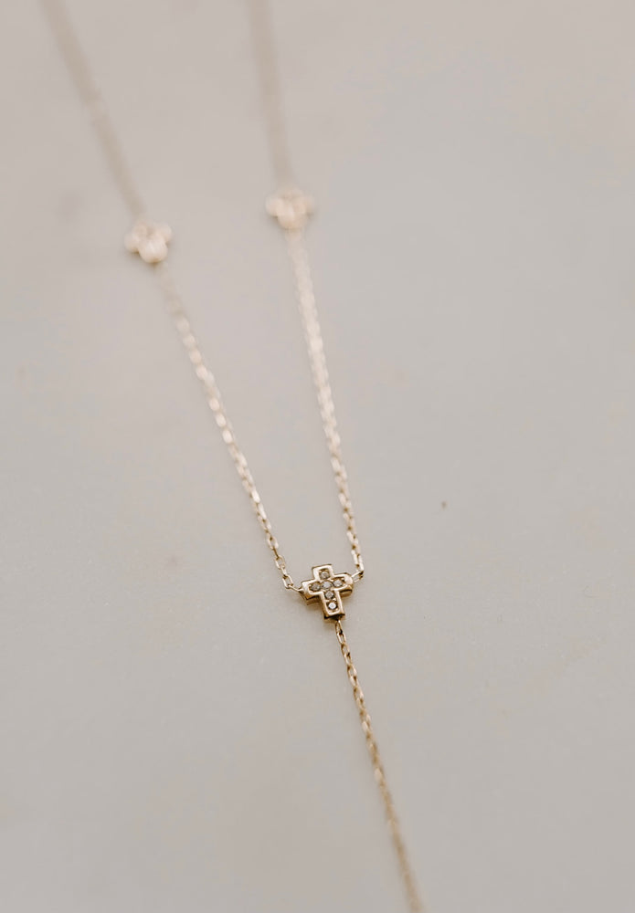 
            
                Load image into Gallery viewer, Lariat Cross Necklace
            
        