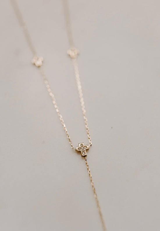 Lariat Cross Necklace