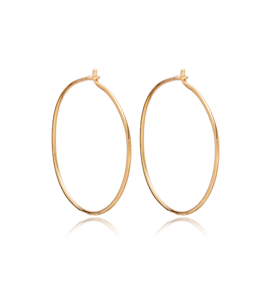 
            
                Load image into Gallery viewer, Gold Charm Hoops Earrings
            
        