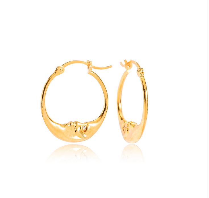 Selene Gold Hoop Earrings