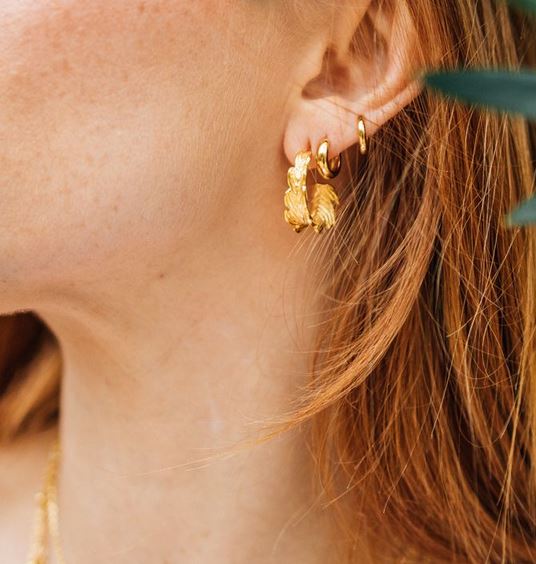 Phoebe Gold Hoop Earrings