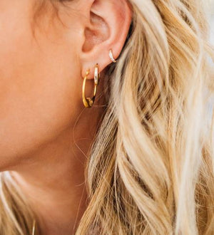 Selene Gold Hoop Earrings